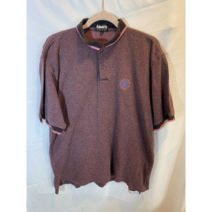 Ashworth Polo Shirt Large Red Short Sleeve Makaha Valley Country Club.‎